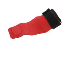 1 Pair Weight Lifting Grip Straps Double Cowskin Deadlifts Pull Up Lifting Gloves Accessories For Gymnastic Fitness  Red
