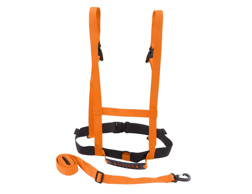 S Ski Safety Strap Nylon Plastic Adjustable Ski Training Belt For Cycling Fall Prevention Training  Orange