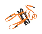 S Ski Safety Strap Nylon Plastic Adjustable Ski Training Belt For Cycling Fall Prevention Training  Orange