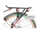 Adjustable Bike Cargo Rack High Capacity Luggage Carrier Racks Cycling Accessory