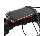 Universal Bicycle Phone Holder Stand Stretchable Silicone Strap 360 Degrees Rotating