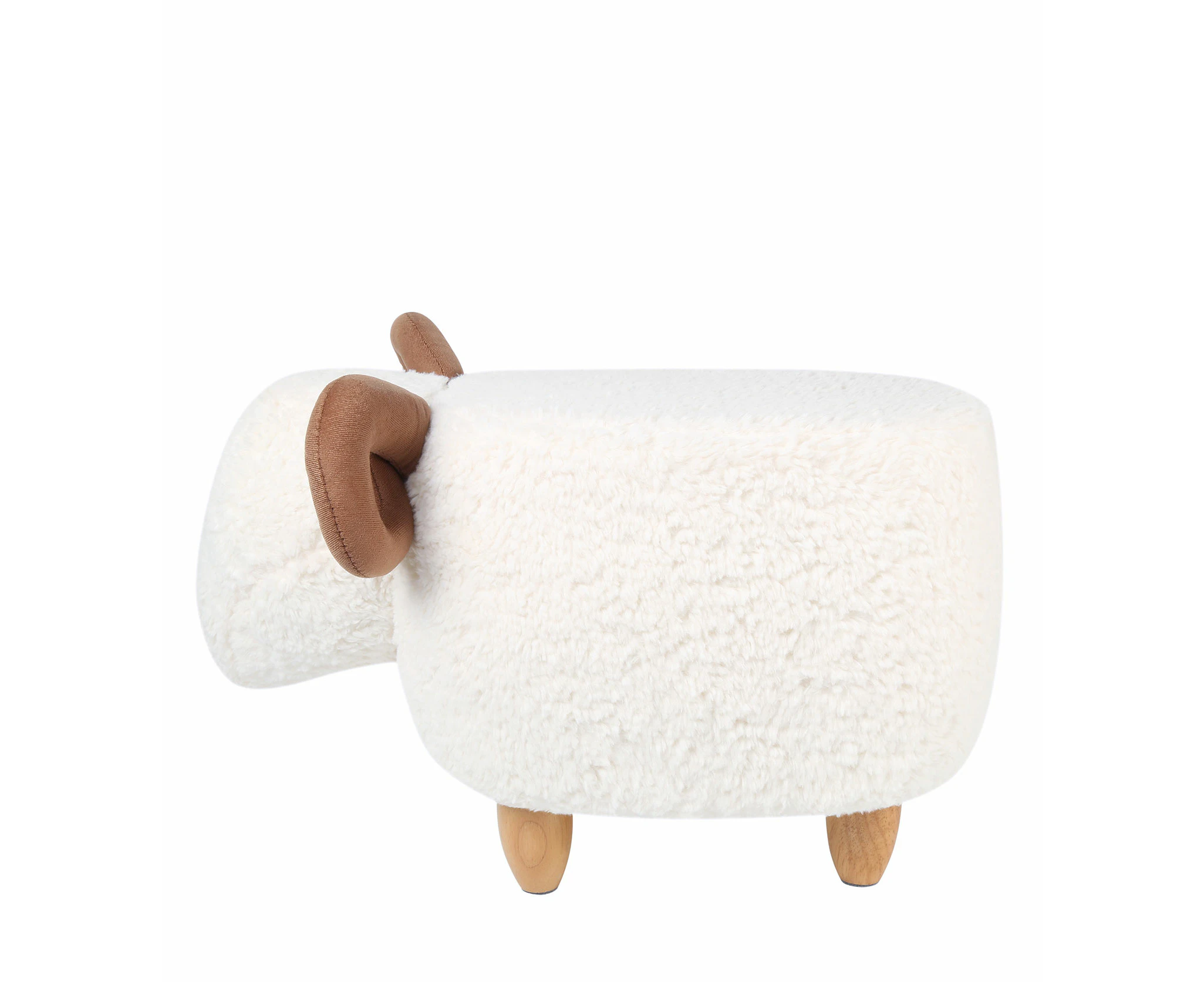 Tarramarra Sheep Pouffe | Fiber Upper - Unisex - Home Pouffe - White