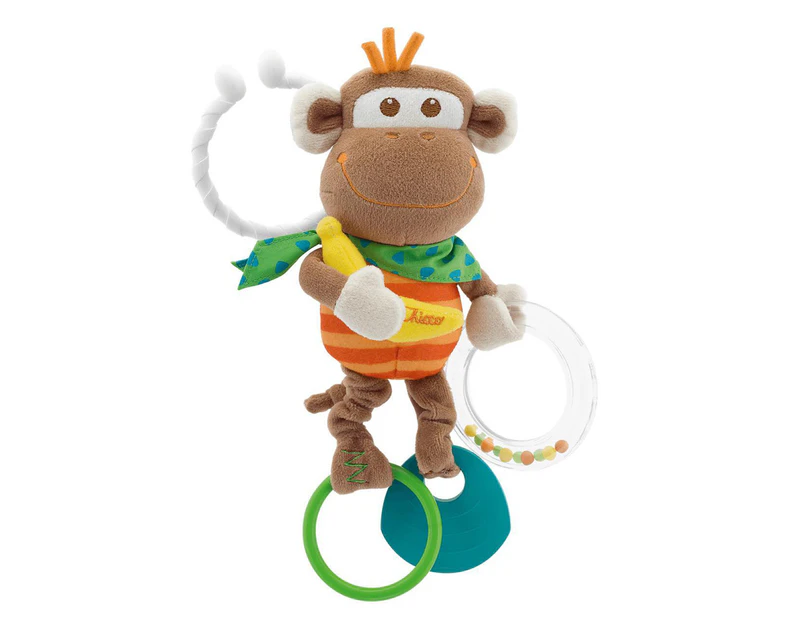 Chicco Toy Baby Multi-Activity Vibrating Monkey Rattle Sensory Play Teething 3m+