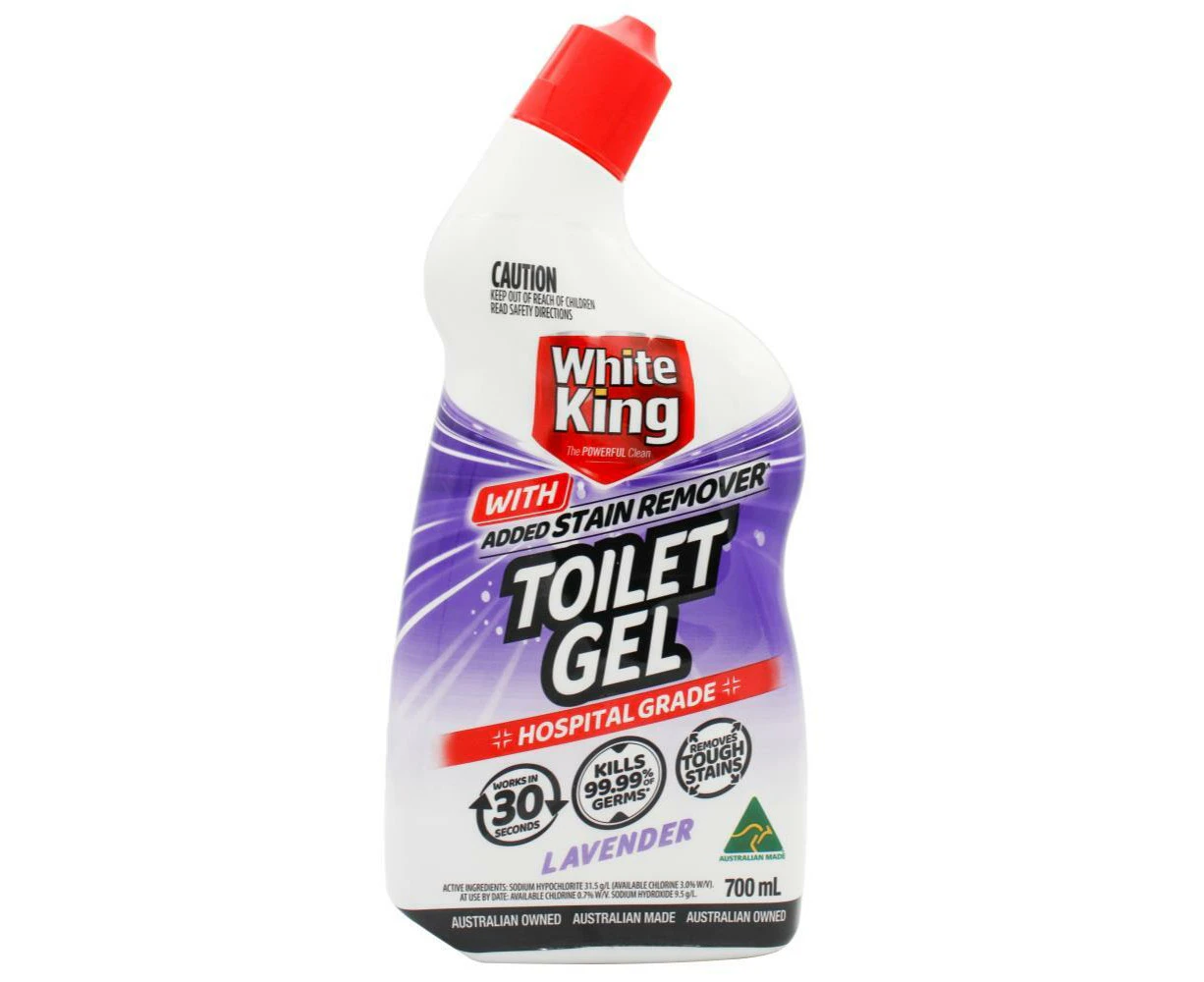 White King Toilet Gel Stain Remover Lavender 700mL