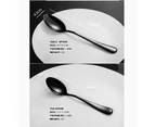 Cutlery Set Black 60 pcs Stainless Steel Knife Fork Spoon Stylish Teaspoon Kitchen