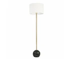 Floor Lamp Stand Reading Gold Metal Black Marble Decal Modern Lighting Home Decor