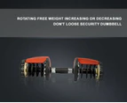 48kg Adjustable Dumbbell Set w Stand Home GYM Exercise Equipment Weights