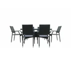 7Pcs Outdoor Dining Set Furniture Chair Table Rattan Wicker Lounge Patio Stylish