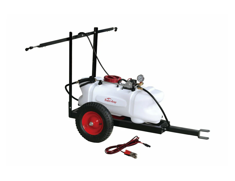 Elora Electric Weed Sprayer 60L Spray Tank Boom Trailer Chemical Farm Pump Water