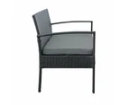 4pc Lounge Dining Set Outdoor Furniture Rattan Wicker Chair Table Garden Patio Balcony