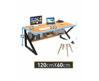 Foret Computer Desk Study Home Office Table Student Workstation Shelf Storage