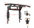 Multi Wall Mounted Adjustable Knee Raise Pull Up Chin Up Bar Dips Station