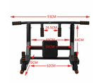 Multi Wall Mounted Adjustable Knee Raise Pull Up Chin Up Bar Dips Station