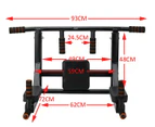 Multi Wall Mounted Adjustable Knee Raise Pull Up Chin Up Bar Dips Station