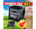 Camping 40L Outdoor Solar Heated Water Pipe Camp Solar Shower Bag Portable Bag