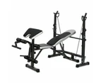 Fitness Multi Weight Bench Station Press Weights Equipment Curl Incline Home Gym