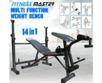 Fitness Multi Weight Bench Station Press Weights Equipment Curl Incline Home Gym