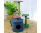 3 Tier Flower Pet Play House Cat Tree Feline Scratcher Scratchpost Scratching Post Tower