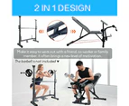 Fitness Multi Weight Bench Station Press Weights Equipment Curl Incline Home Gym