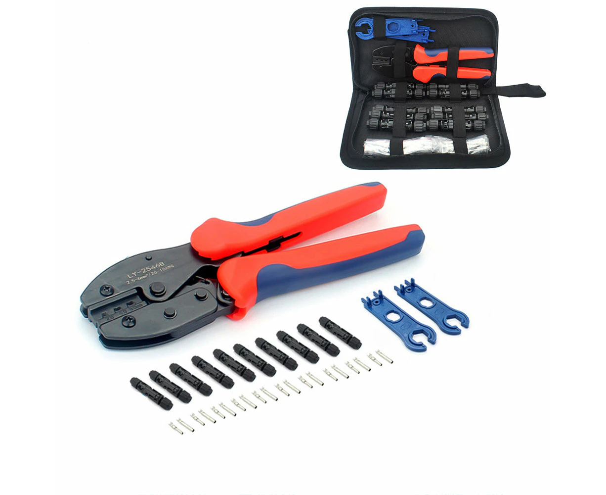 Solar Panel for MC4 Crimper Cable Stripper Wiring Connector Crimping Tools Set