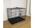 Salesbay 48inch Collapsible Pet Dog Cage Metal Kennel Portable Cat Rabbit House