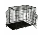 Salesbay 48inch Collapsible Pet Dog Cage Metal Kennel Portable Cat Rabbit House