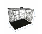 Salesbay 48inch Collapsible Pet Dog Cage Metal Kennel Portable Cat Rabbit House