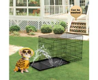 Salesbay 48inch Collapsible Pet Dog Cage Metal Kennel Portable Cat Rabbit House