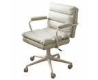 Foret Home Office Chair Computer Ergonomic Swivel Mid Back w Wheels & Armrests