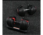 80kg Adjustable Dumbbell Set w Stand Home GYM Exercise Equipment Weight 17 weights 2x 40kg