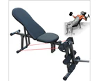 Sit Up Abdominal Crunch Adjustable Flat Incline Bench Fitness GYM Home lifting Angle Black