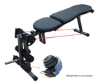 Sit Up Abdominal Crunch Adjustable Flat Incline Bench Fitness GYM Home lifting Angle Black