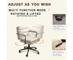 Foret Home Office Chair Computer Ergonomic Swivel Mid Back w Wheels & Armrests