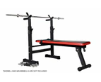 Multi Station Foldable Bench Press Incline Home Gym Fitness Olyimpic Weights Station