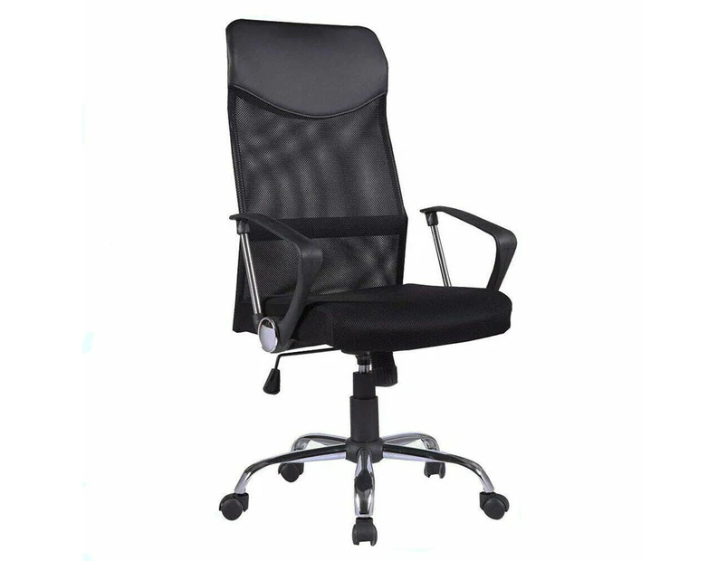 PU High Back Executive Mesh Home Office Game Chair Computer Breathable Lumbar Support Swivel Lift