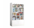 Foret Bookshelf Kids Bookcase Display Rack Organiser Children Cabinet Shelves White