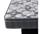 Foret Bed Mattress Queen 5 Zone Euro Top Bedding Foam Medium Firm 25cm