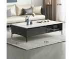 Foret Coffee Table Living Room Modern Design Storage Drawer Open Shelf Furniture
