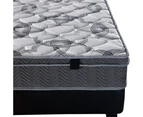 Foret Bed Mattress Double 5 Zone Euro Top Bedding Foam Medium Firm 25cm