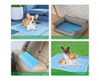 Pet Cooling Mat Cat Dog Puppy Sofa Gel Non Toxic Bed Summer Self cool Cold Pad