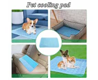 Pet Cooling Mat Cat Dog Puppy Sofa Gel Non Toxic Bed Summer Self cool Cold Pad