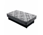 Foret Bed Mattress King Single 5 Zone Euro Top Bedding Foam Medium Firm 25cm