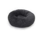 Warm Plush Round Donut Pet Dog Cat Beds Fur Cuddler Soft Puppy Calming Kennel