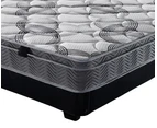 Foret Bed Mattress King Single 5 Zone Euro Top Bedding Foam Medium Firm 25cm