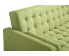 Sofia Green 3 Seater Sofa Bed