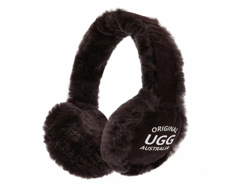 Original Ugg Australia Sheepskin Ear Muffs Chocolate