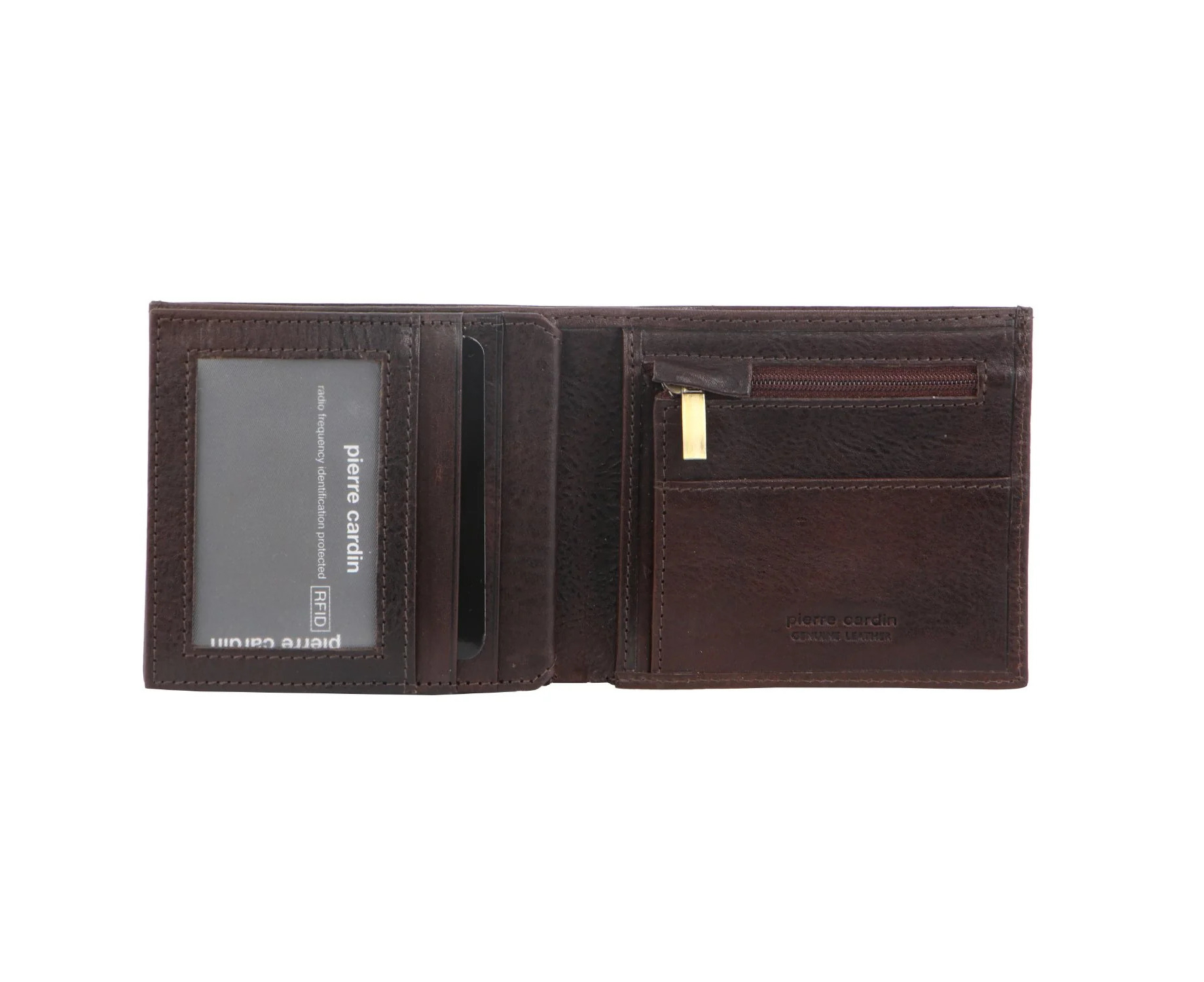 Pierre Cardin Mens Wallet Tri Fold Leather w/ RFID Protection ...