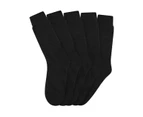RIVERS - Mens Socks -  5 Pack Crew Core Socks - Black