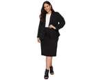 AUTOGRAPH - Plus Size - Womens Skirts -  Ponte Knee Length Work Skirt - Black