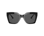 Womens Versace Sunglasses Ve 4418 Black/ Dark Grey Sunnies